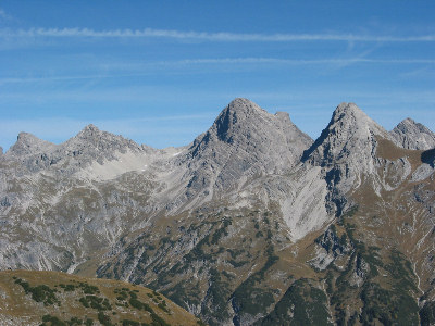 Muttlerkopf, Öfnerspitze, Großer Krottenkopf, Rammstall- und Marchspitze.