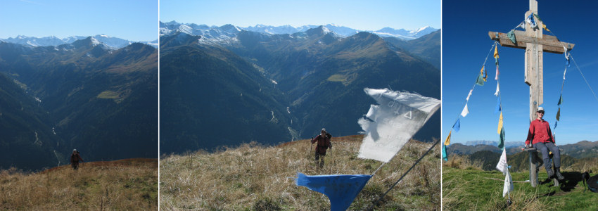 Nach über 1000 Hm Aufstieg, endlich am Gipfel des Hundeck (2079 m).