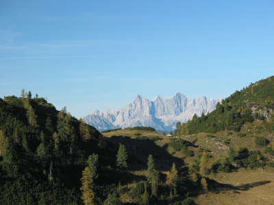 Ausblick zum Dachsteingebirge.