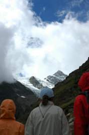 Wolkenfenster zum Hohbalmgletscher.