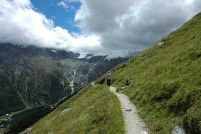 Weg Richtung Gletschersee.