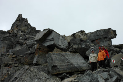 Am Seetalhornpass. Im Hintergrund: Das Seetalhorn.