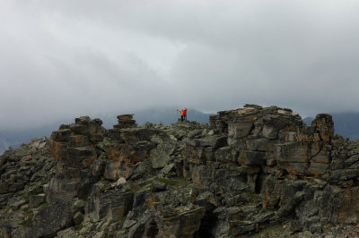 Am Gipfel des Durlochhorns (2723 m).
