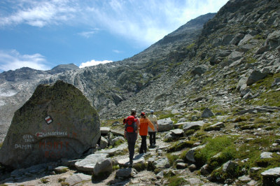 Auf dem Weg zum Monto-Moro-Pass im Tälliboden.