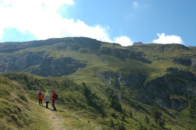 Auf dem Weg zum Hotel Riffelberg.