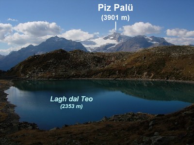 Der Teosee (Lagh dal Teo, 2353 m).