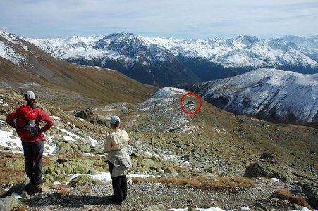 Aussichtsgenuss oberhalb der Hütte.