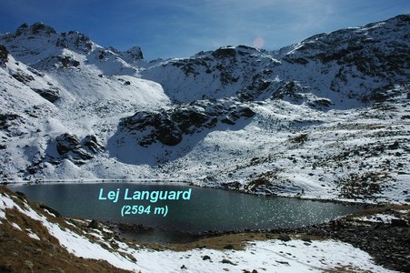 Der idyllische und einsame Lej Languard (2594 m).