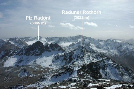 Aussicht vom Schwarzhorn in Richtung Süden.