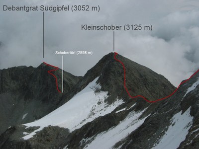 Überschreitung Hochschober - Kleinschober - Schobertörl.