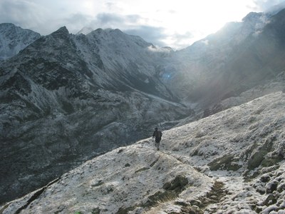 Elberfelder Weg zur Lienzer Hütte, Blick Richtung Hochschober.