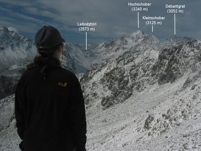 Ausblick vom Steinkar in Richtung Hochschober.