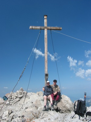 Auf dem Gipfel des Krottenkopfs.