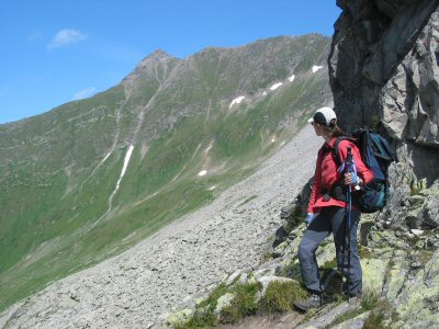 Blick ins Popbergkar mit der Ahornspitze.