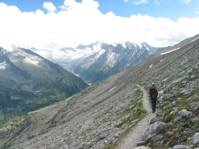 Auf dem Berliner Höhenweg zur Olpererhütte.