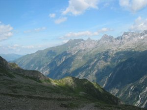 Blick auf den Siebenschneidensteig.