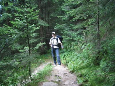 Auf dem Hermann-Hecht-Weg zur Gamshütte.