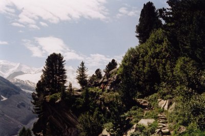 Auf dem Weg zur Bovalhütte.