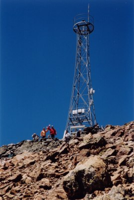 Der höchste Punkt des Piz Nair (3056 m).