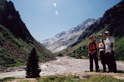 Blick auf das Val Forno mit dem Forno-Gletscher.