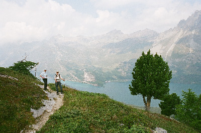 Aufstieg zum Muott' Ota (2448 m).