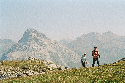 Aufstieg mit herrlichen Aussichten, z.B. zum Piz Campasc.