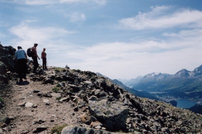 Die letzten Meter zur Segantini-Hütte.