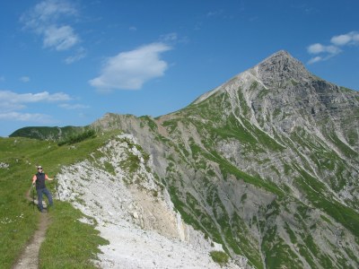 Janina mit der Wetterspitze.