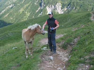 Janina mit Pferd.