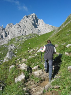 Aufstieg zur Parzinnalm.