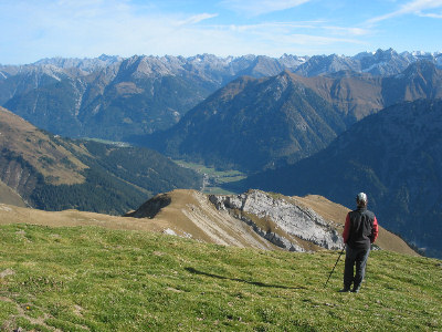 Blick zurück auf den Muttekopfrücken.