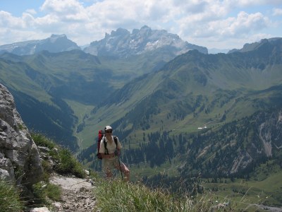 Aufstieg zum Zimbajoch.