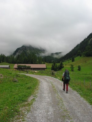 Auf dem Weg zur Oberzalimhütte