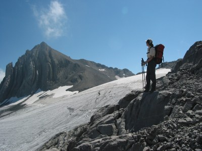 Der Brandner Gletscher mit der Schesaplana.