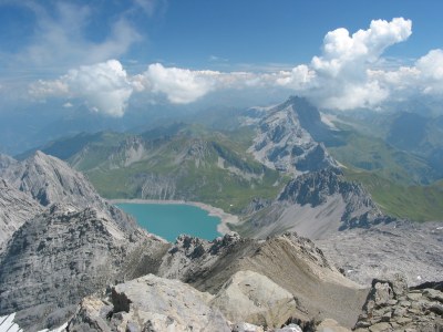 Blick auf den Lünersee.