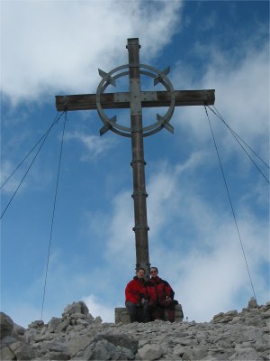 Auf dem Gipfel des Panüelerkopf.