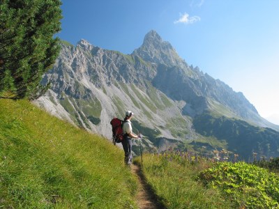 Blick auf die Zimba.