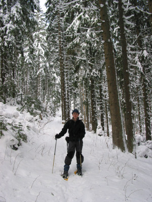 Thorsten im winterlichen Schwarzwald.