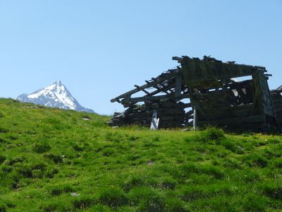 Verfallene Hütte am Gallwieser Hochleger.