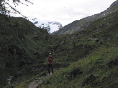 Abendlicher Aufstieg zur Essener-Rostocker Hütte