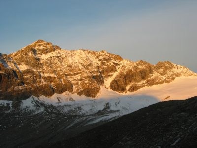 Die Weißspitze in der Morgensonne.