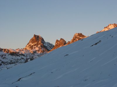 Alpenglühen im Verwall.