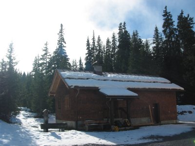 Das Selbstversorgerhaus der Konstanzer Hütte.