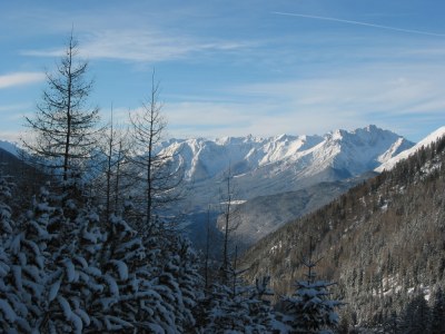 Herrliche Aussicht auf die Bergwelt.